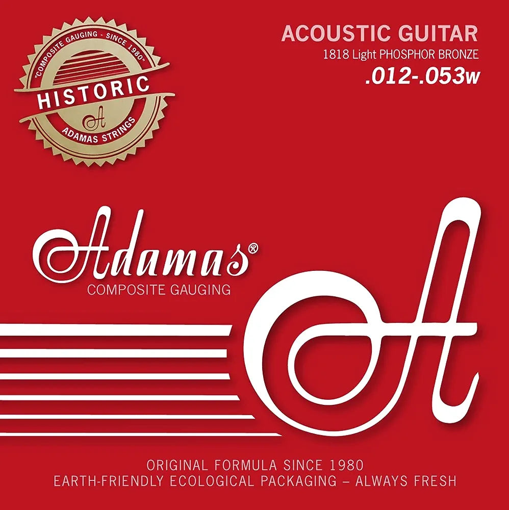 Corde Adamas Historic Reissue Phosphor Bronze light chitarra acustica
