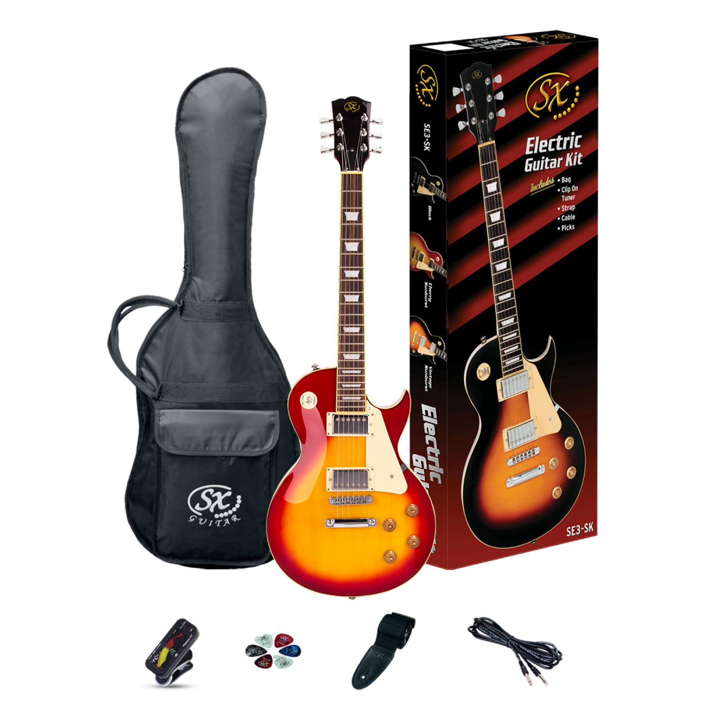 Chitarra elettrica SX starter pack les paul